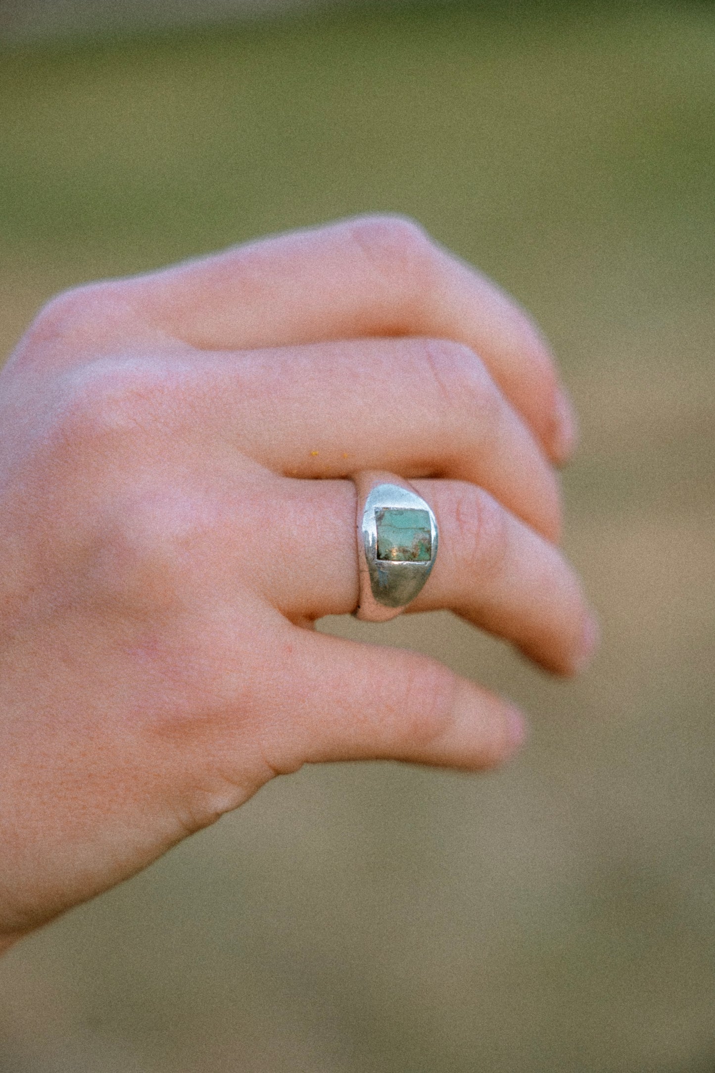 Vintage Sterling Silver + Turquoise Ring