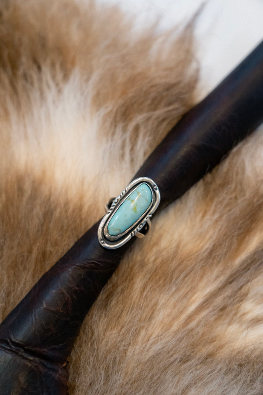 Vintage Southwestern Sterling Silver + Turquoise Ring