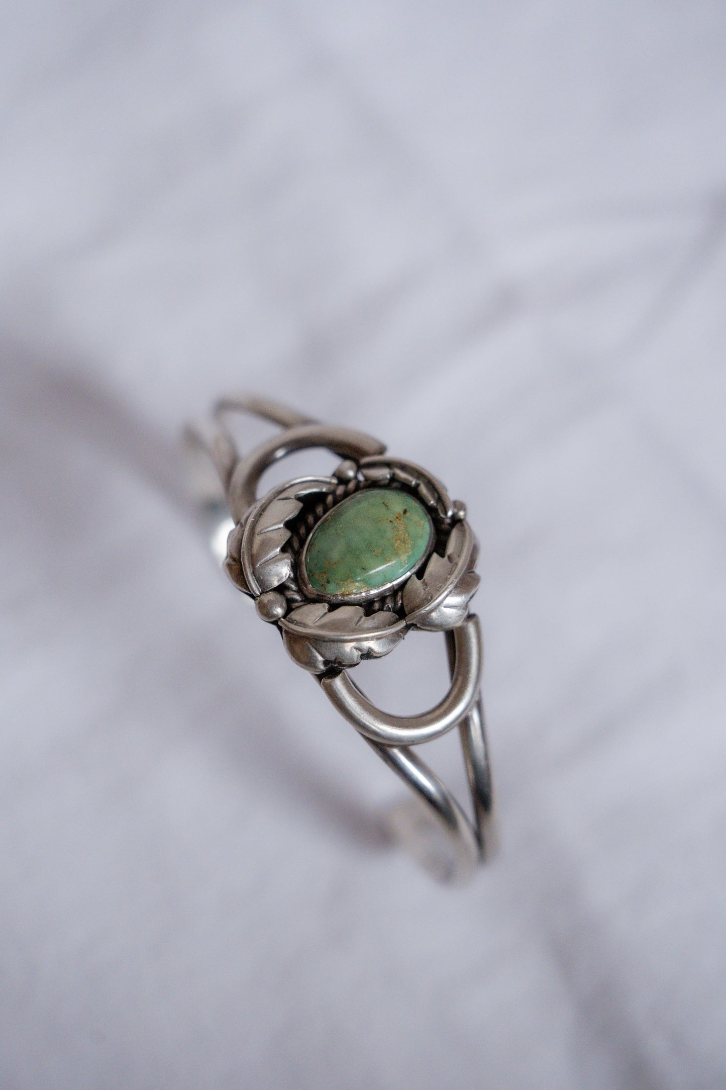 Vintage Sterling Silver + Turquoise Cuff