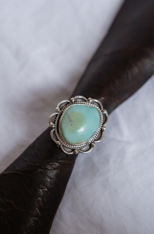 Vintage Navajo Sterling Silver + Turquoise Ring